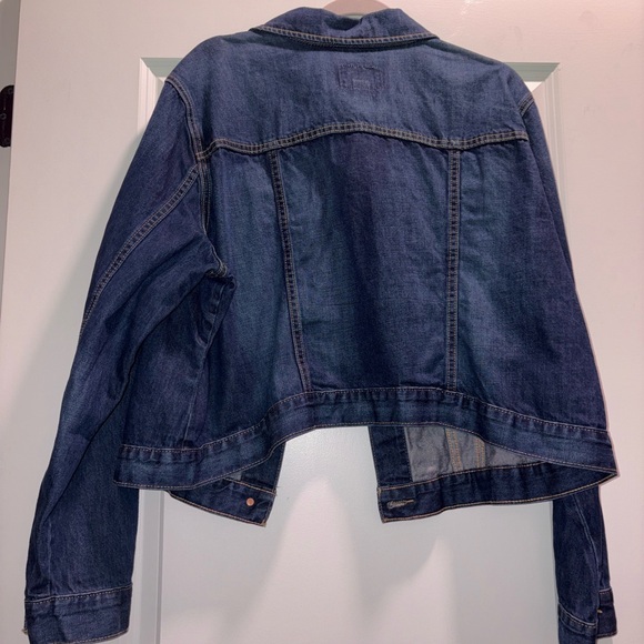 Old Navy Dark Wash Denim Jean Jacket - Picture 3 of 3